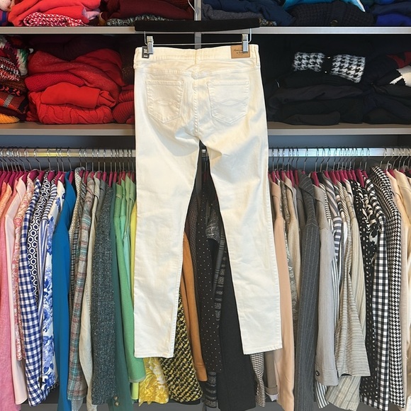 Abercrombie & Fitch white ankle super skinny jeans size 26 - Picture 3 of 3